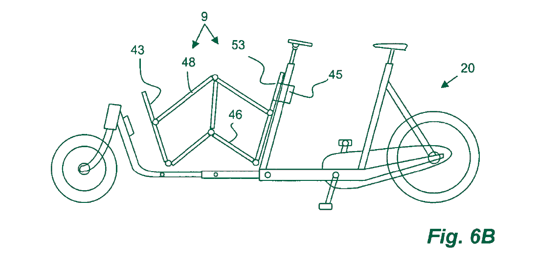 voorbeeld van een fiets uitvinding in een patentaanvraag
